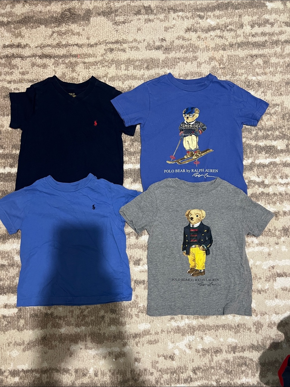 Polo by Ralph Lauren Kids' Polo Bear Graphic T-Shirt - Blue/Gray/Navy